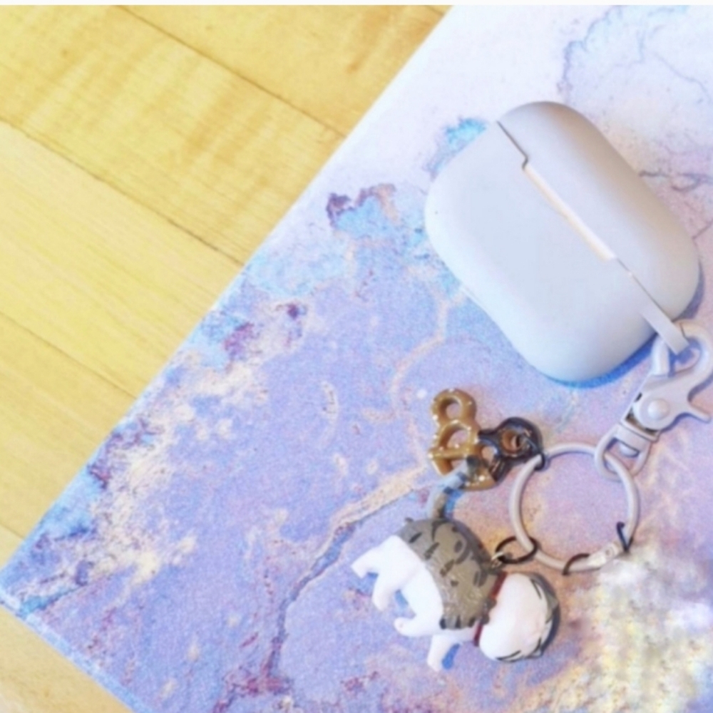 💮3/$30💮 Grey Tabby Cat Charm Airpod Pro Silicone Case